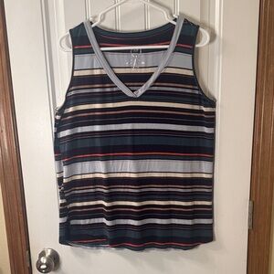 Maurices Multicolor Striped Tank Top